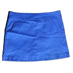 ZAC & RACHEL Solid All Blue Pull On Skort with Pockets Womens Size 16